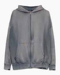 Faded Zip Up Sweatshirt