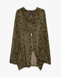 Camo Mesh Zip Up Jacket