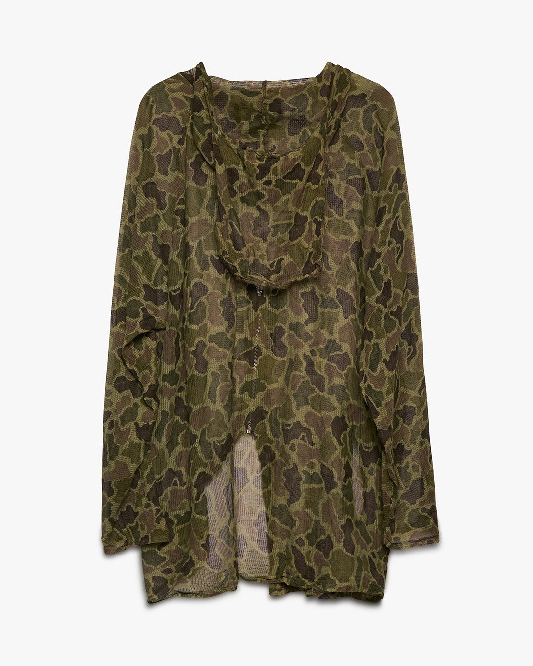 Camo Mesh Zip Up Jacket