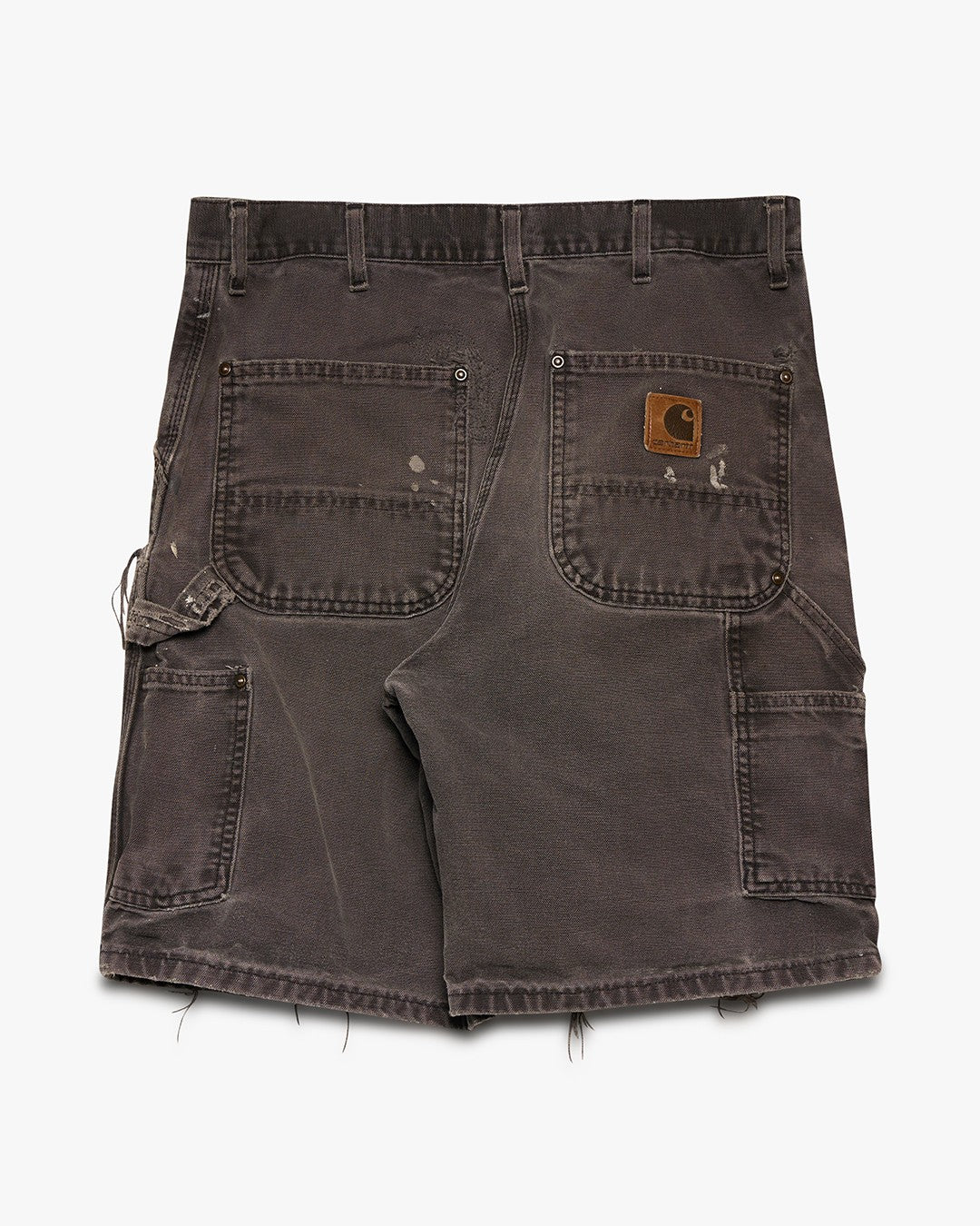 Faded Black/Repaired Carhartt Double Knee Shorts