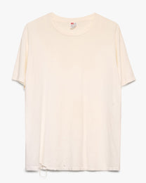 Distressed Hanes Blank White Tee