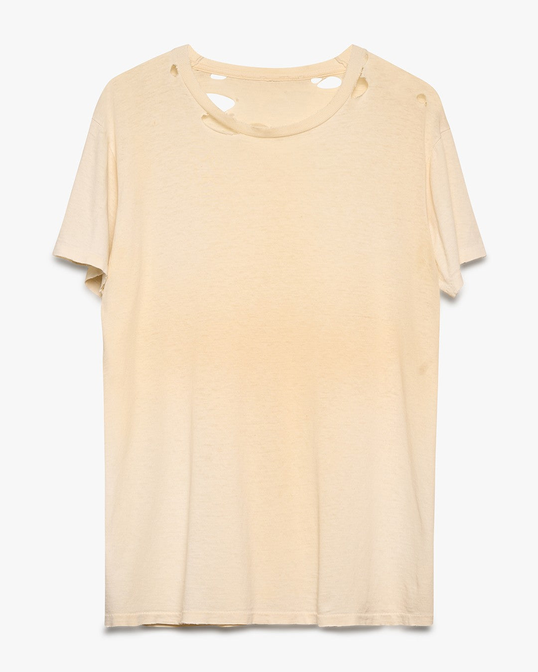 Distressed &amp; Stained Blank White Tee