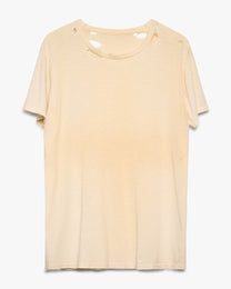 Distressed &amp; Stained Blank White Tee