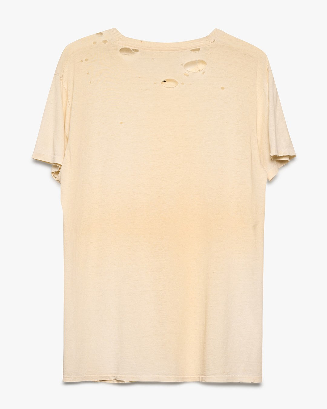 Distressed &amp; Stained Blank White Tee