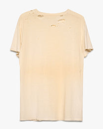 Distressed &amp; Stained Blank White Tee