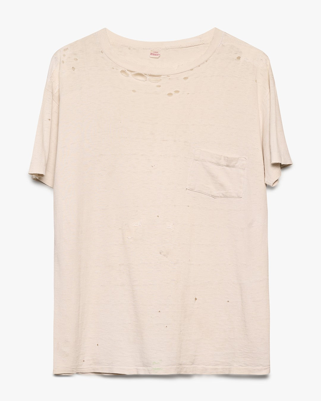 Repaired Penny's White Pocket Tee
