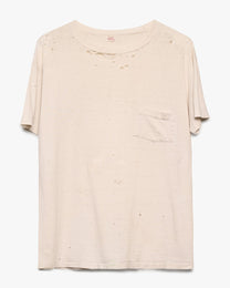 Repaired Penny's White Pocket Tee
