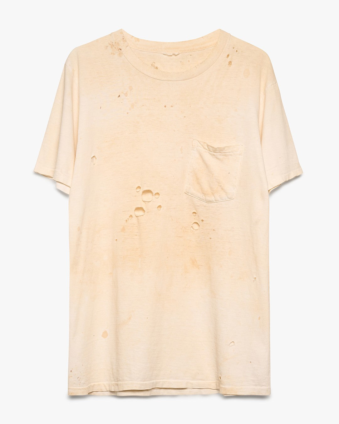 Distressed &amp; Stained Pocket Tee