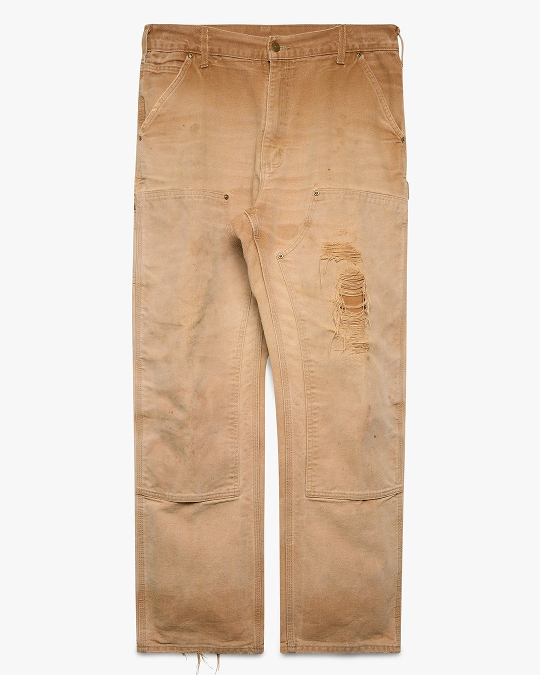 Distressed &amp; Faded Carhartt Double Knees