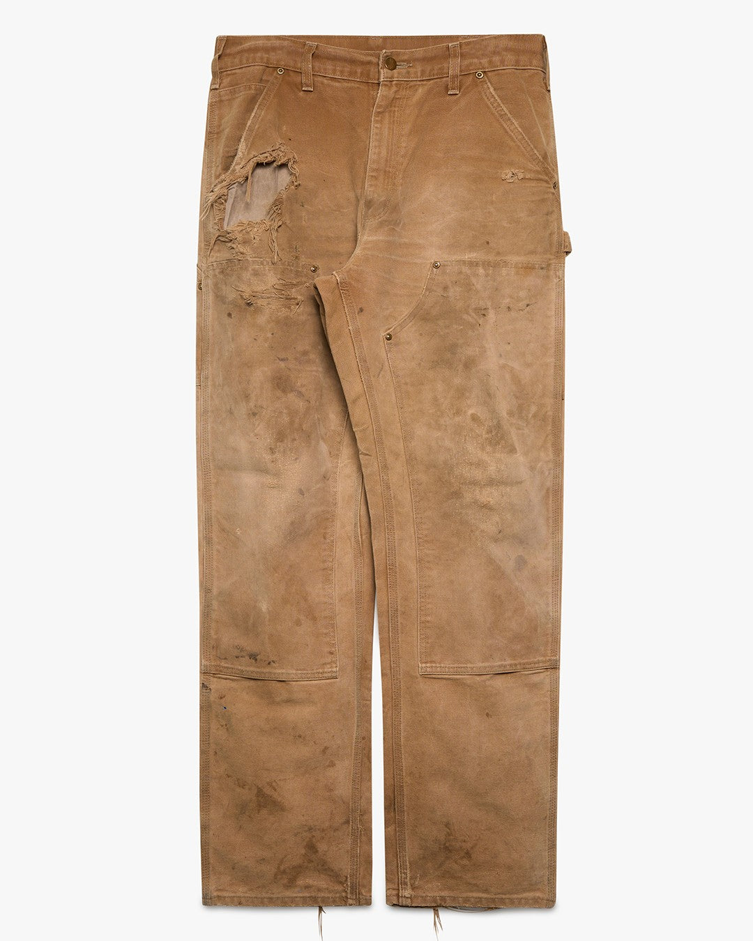 Distressed &amp; Faded Carhartt Double Knees