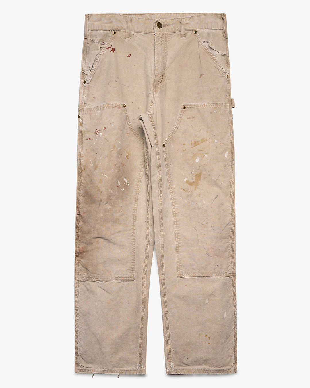 Distressed &amp; Stained Carhartt Double Knees