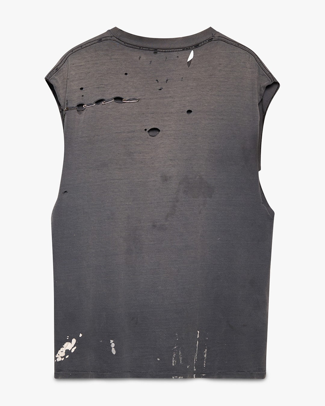 Distressed &amp; Faded Art Sleeveless Tee