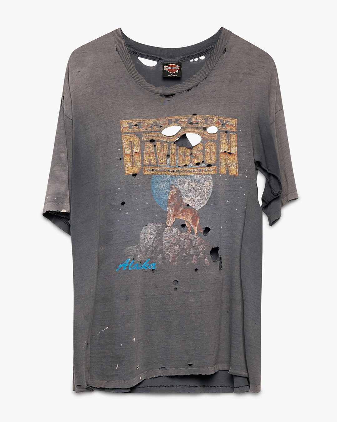 Thrashed &amp; Faded Harley Davidson Tee