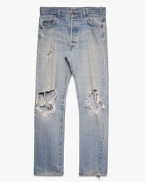 Faded &amp; Distressed Levi's Straight Leg Jeans