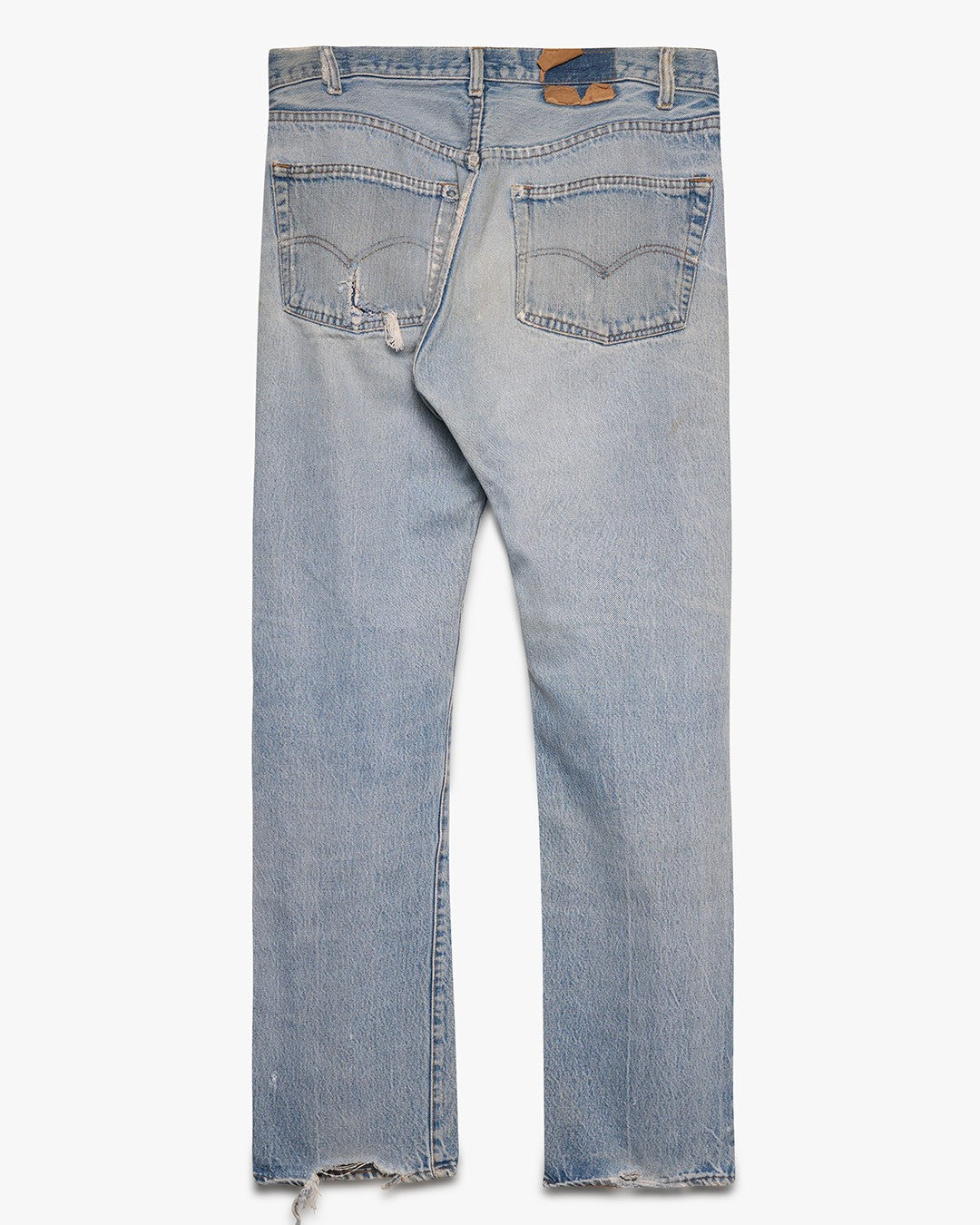 Faded &amp; Distressed Levi's Straight Leg Jeans