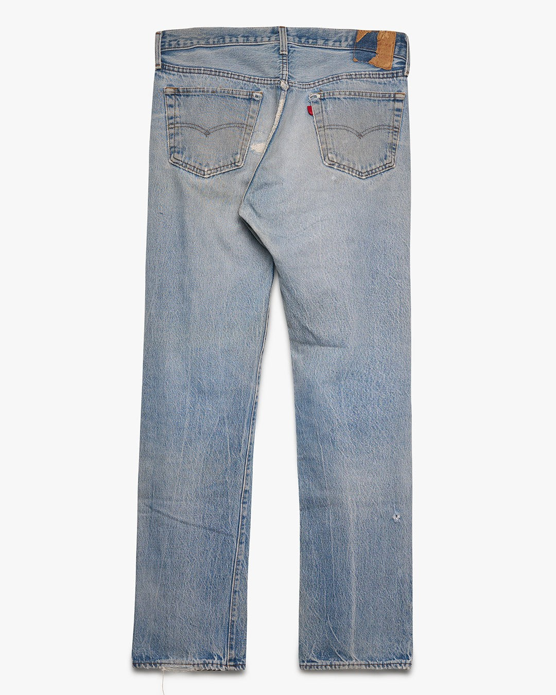 Faded &amp; Distressed Levi's Straight Leg Jeans