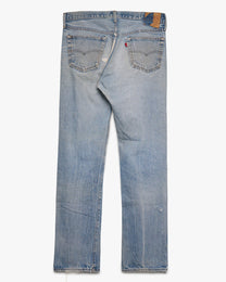 Faded &amp; Distressed Levi's Straight Leg Jeans