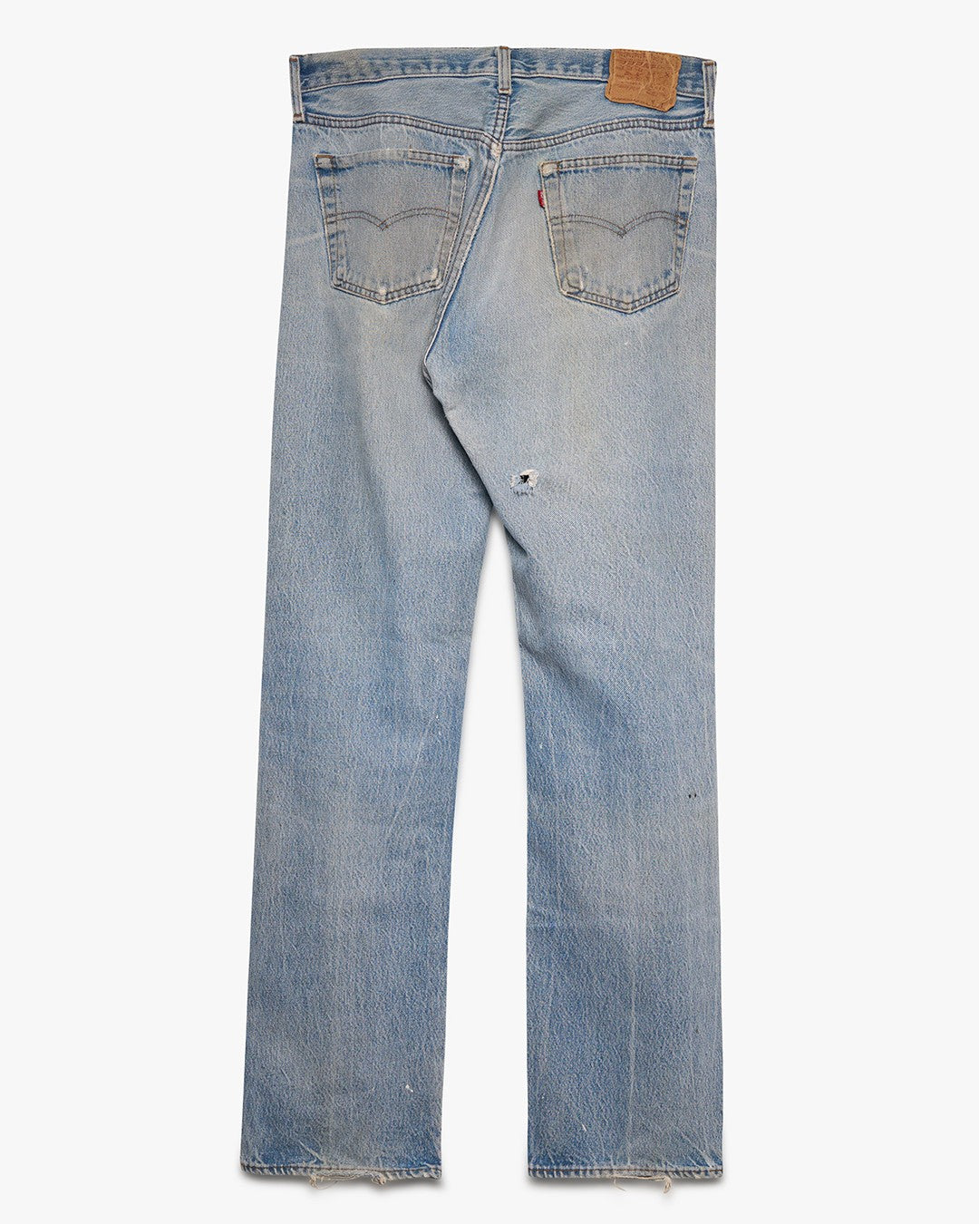 Faded &amp; Distressed Levi's Straight Leg Jeans