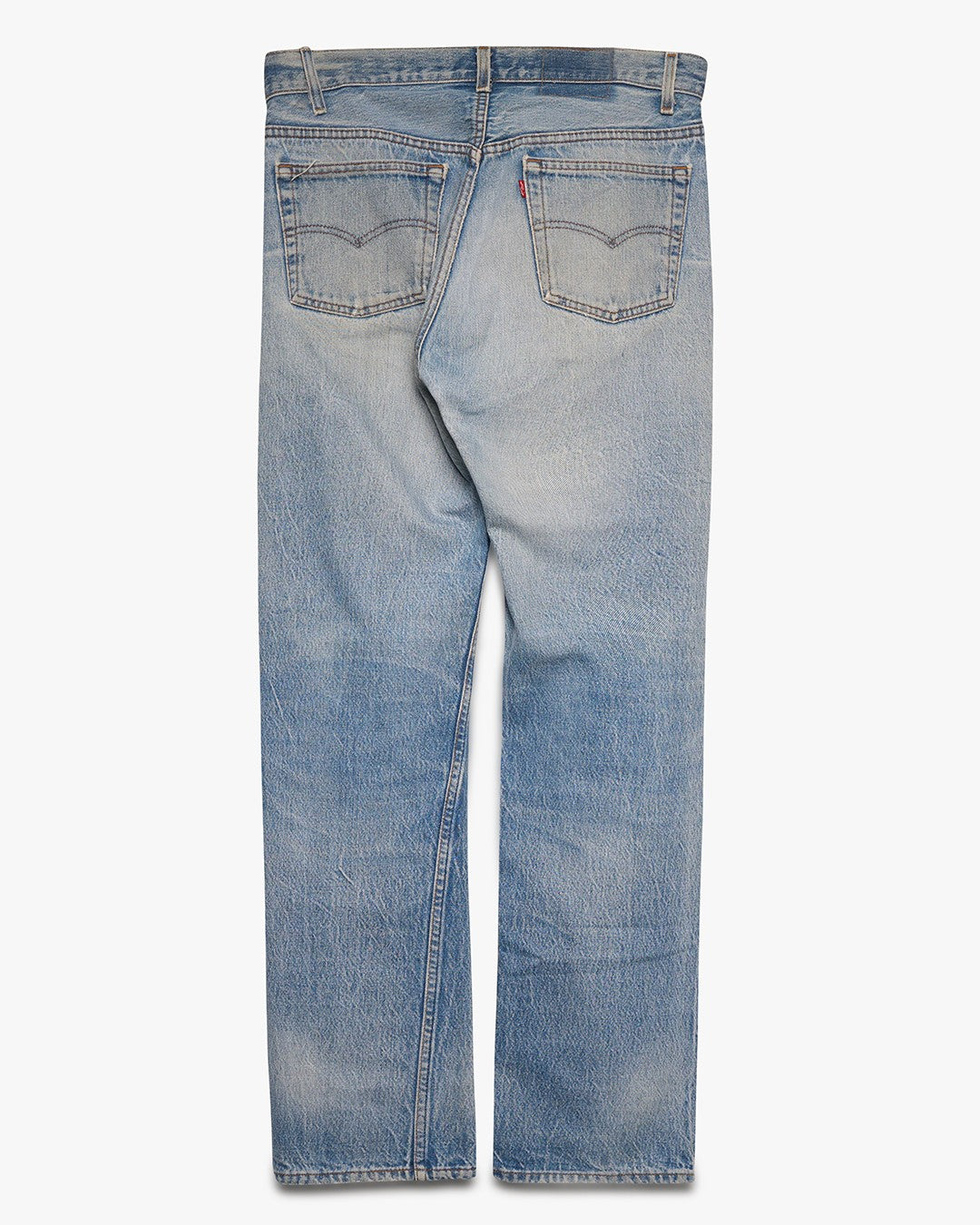 Faded &amp; Repaired Levi's Straight Leg Jeans