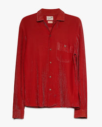 Solar Orange Leighton Lurex Shirt
