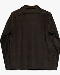 Black Repaired Chin Strap Shirt