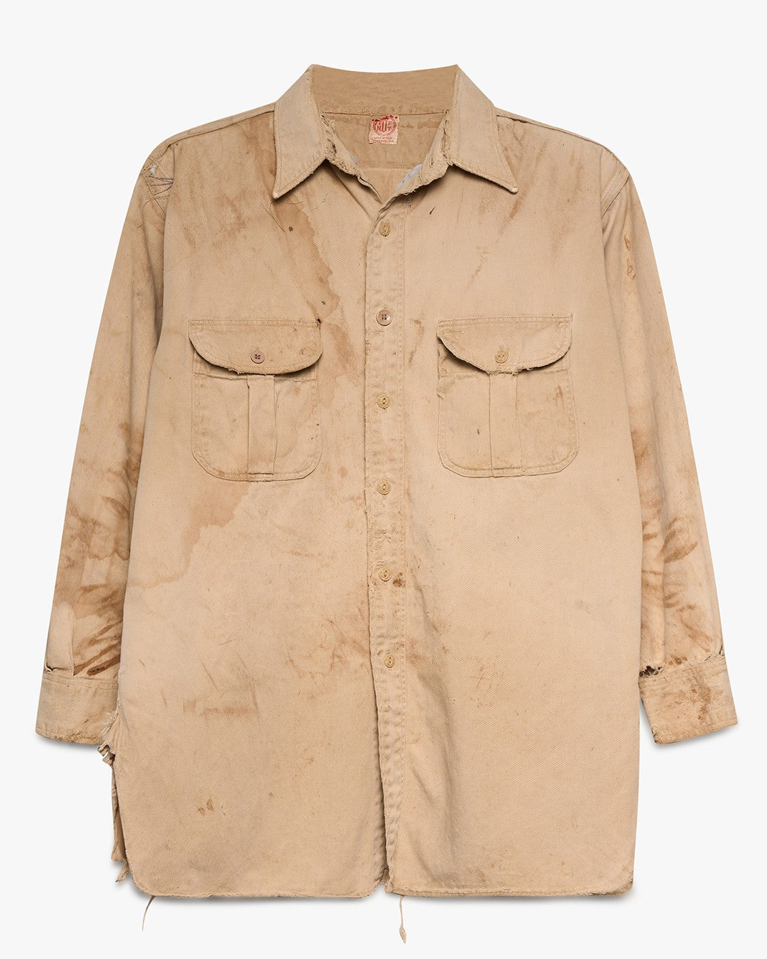 Thrashed/Stained Tuf Nut Cotton Twill Work Shirt