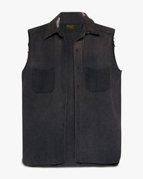 Faded Navy Blue Short Sleeve Gilmore Button Down Shirt