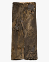 Thrashed/Sun Faded Black Denim Pants