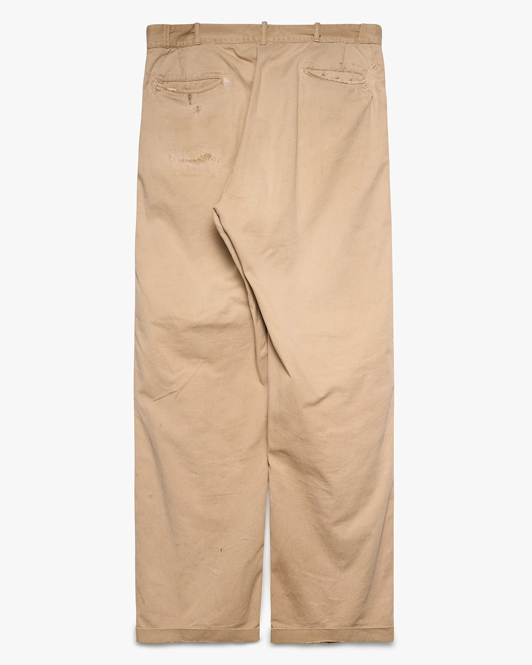 Thrashed/Repaired Tan Chinos