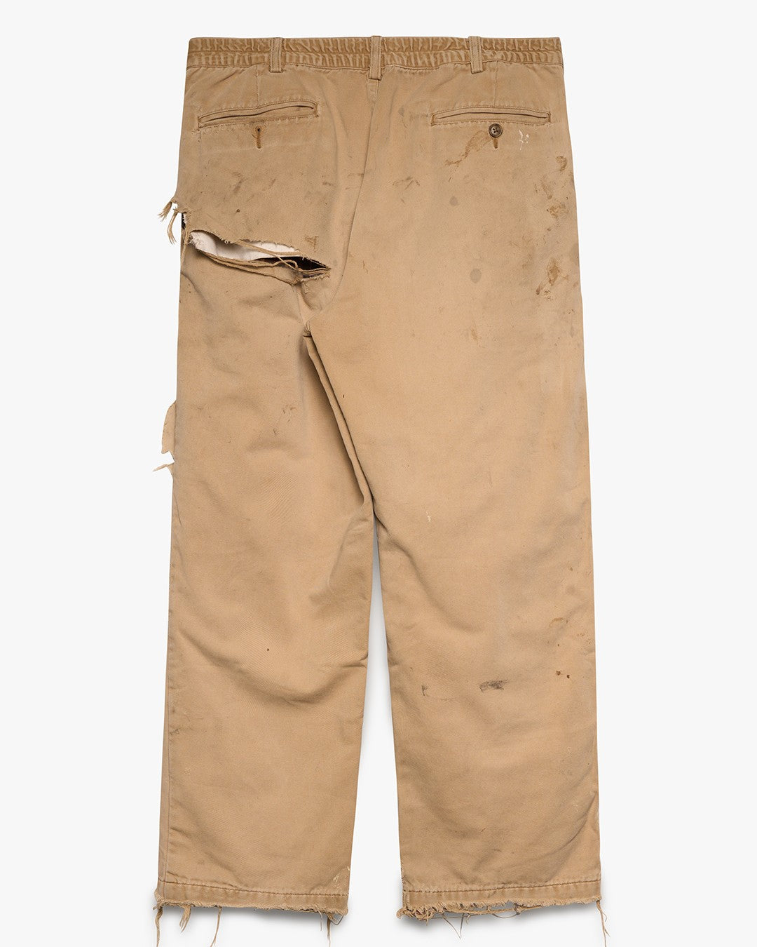 Thrashed/Blanket Lined Pleated Khaki Pants