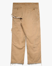 Thrashed/Blanket Lined Pleated Khaki Pants