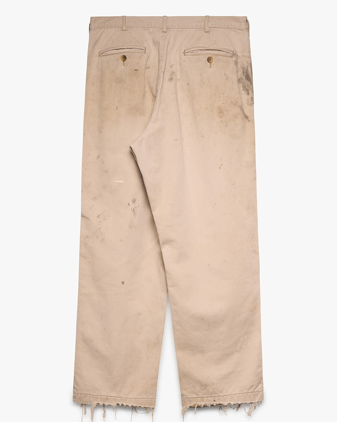 Thrashed/Blanket Lined Pleated Khaki Pants