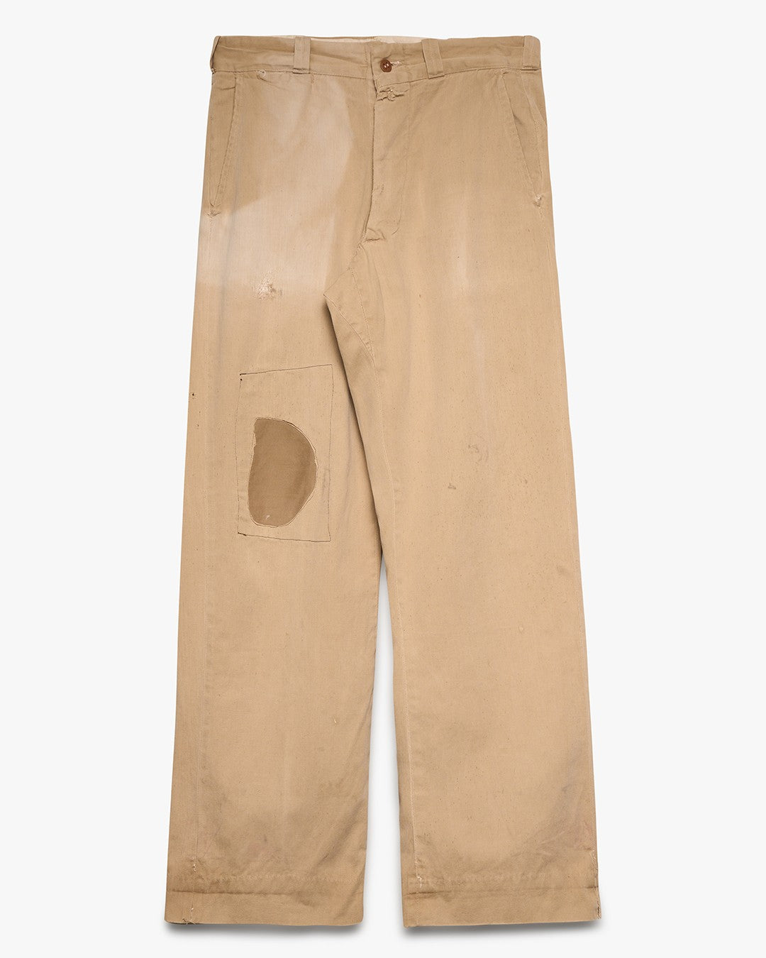 Distressed/Repaired Tan Chinos