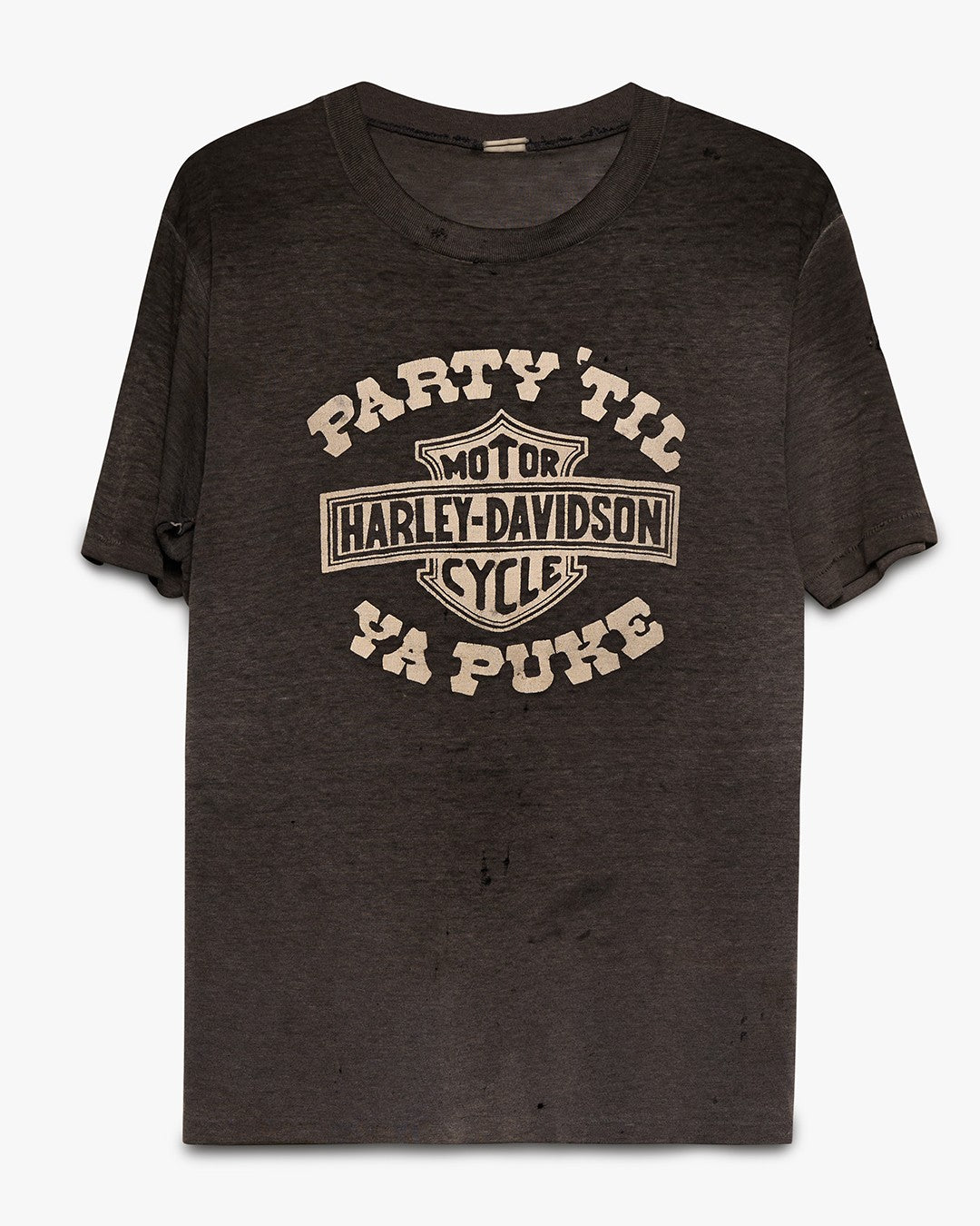Thin Black Party 'Til Ya Puke Harley Tee