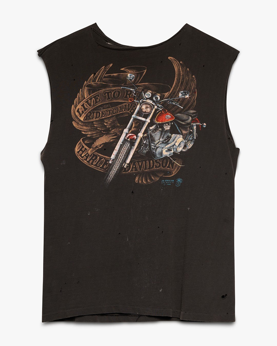 Harley Davidson 3D Emblem Cut-Off