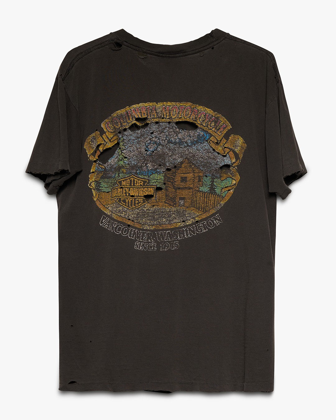 Thrashed Harley Davidson Wolf Tee