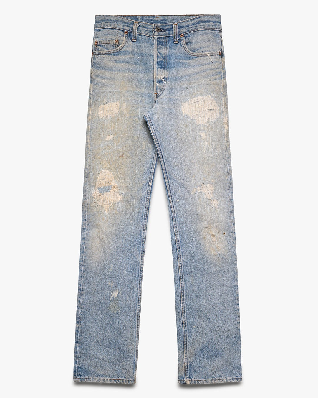 Repaired Light Wash Levi's 501 Jeans