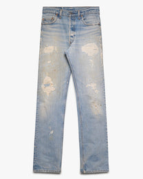 Repaired Light Wash Levi's 501 Jeans