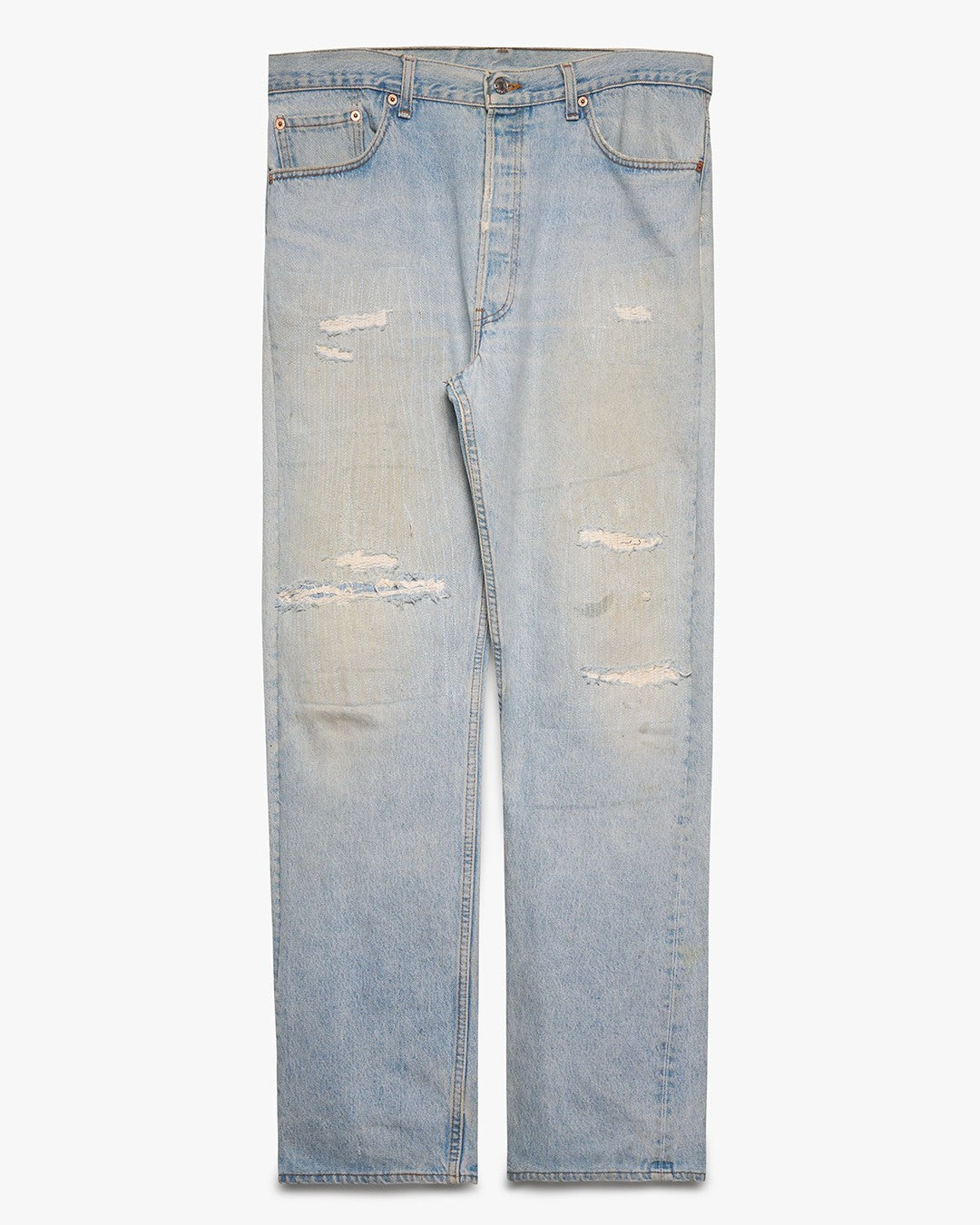 Repaired Light Wash Levi's 501 Jeans