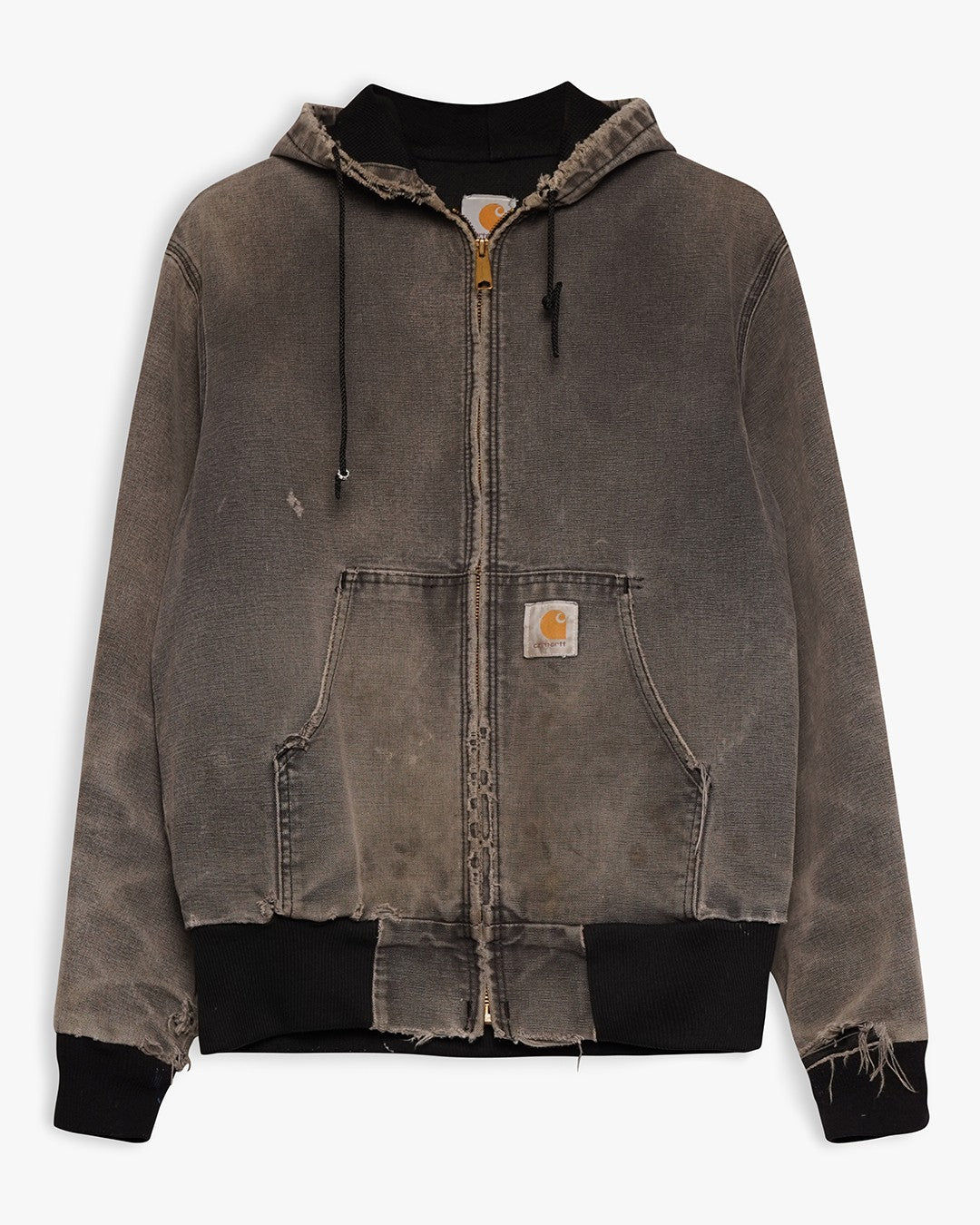 Faded Black Carhartt Hooded