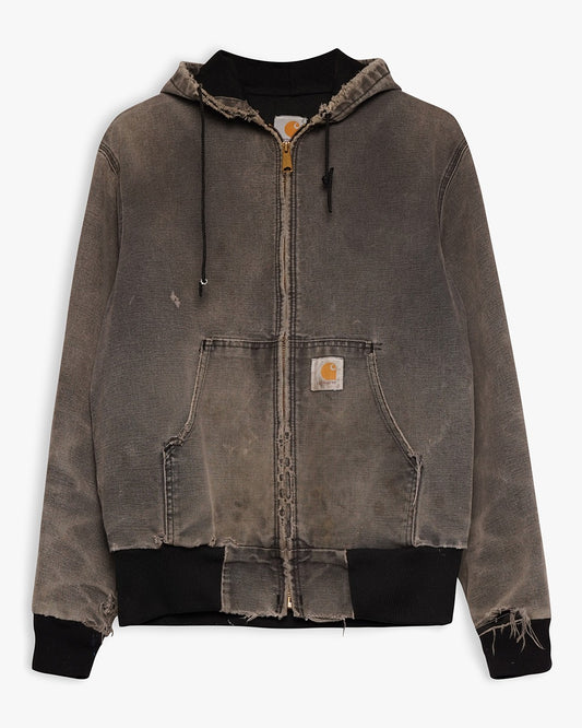 Faded Black Carhartt Hooded