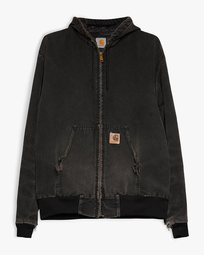Faded Black Carhartt Hooded