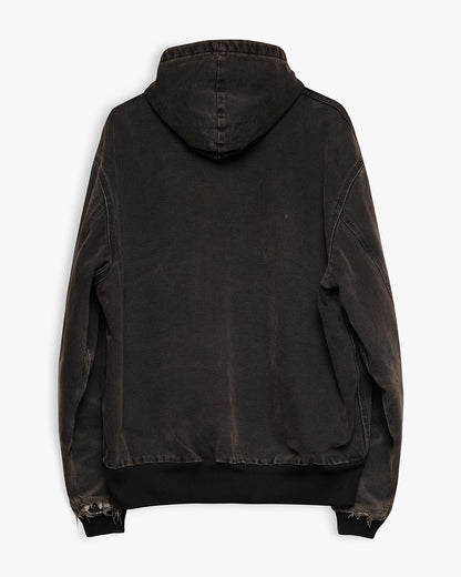 Faded Black Carhartt Hooded