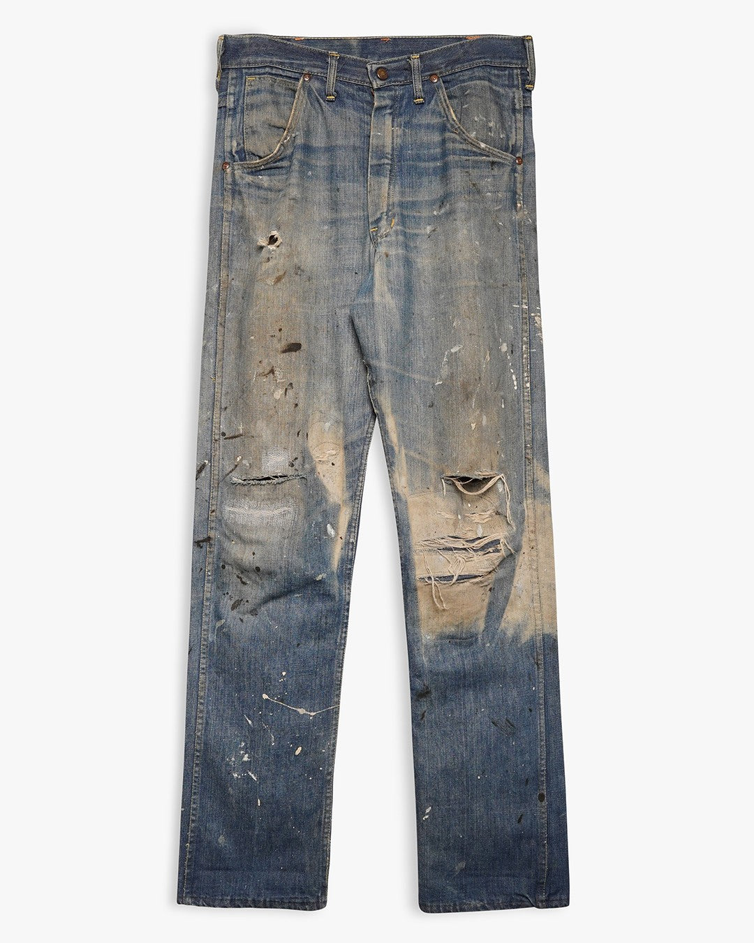 Faded/Distressed Denim Jeans