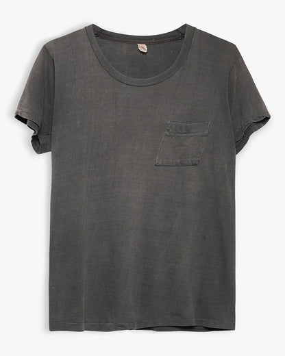 Faded Black Pocket Tee