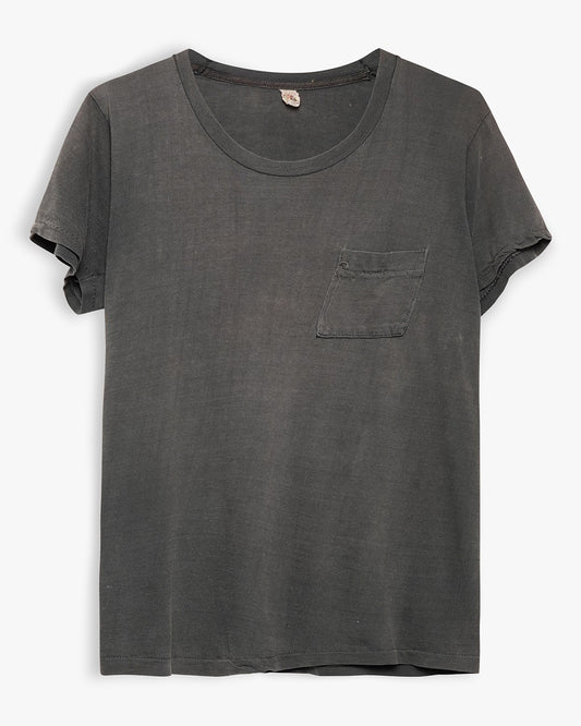 Faded Black Pocket Tee