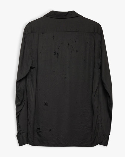 Black Rayon Button Down