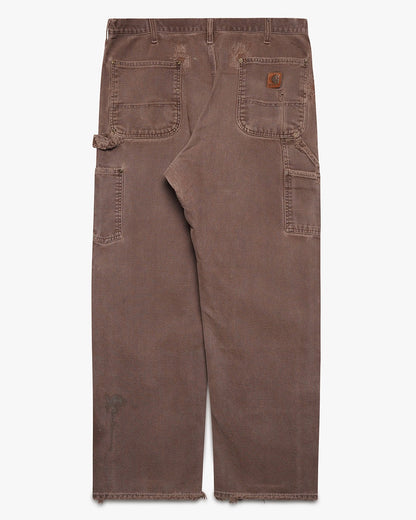 Distressed Brown Carhartt Double Knee