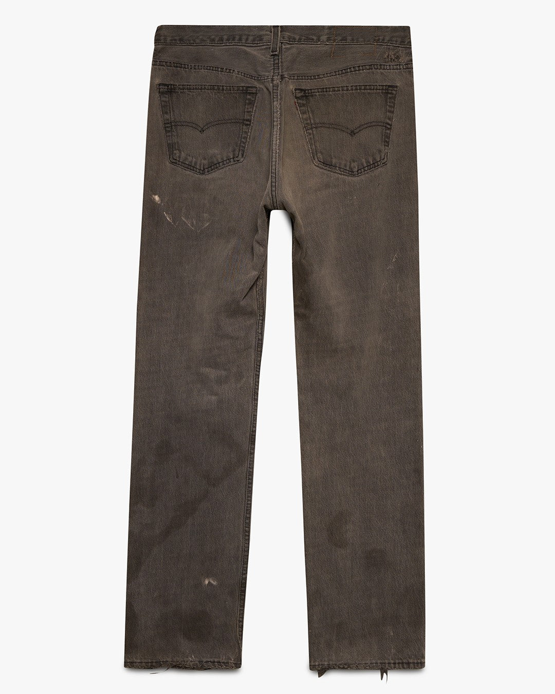 Faded &amp; Repaired Levi's Jeans