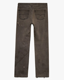 Faded &amp; Repaired Levi's Jeans